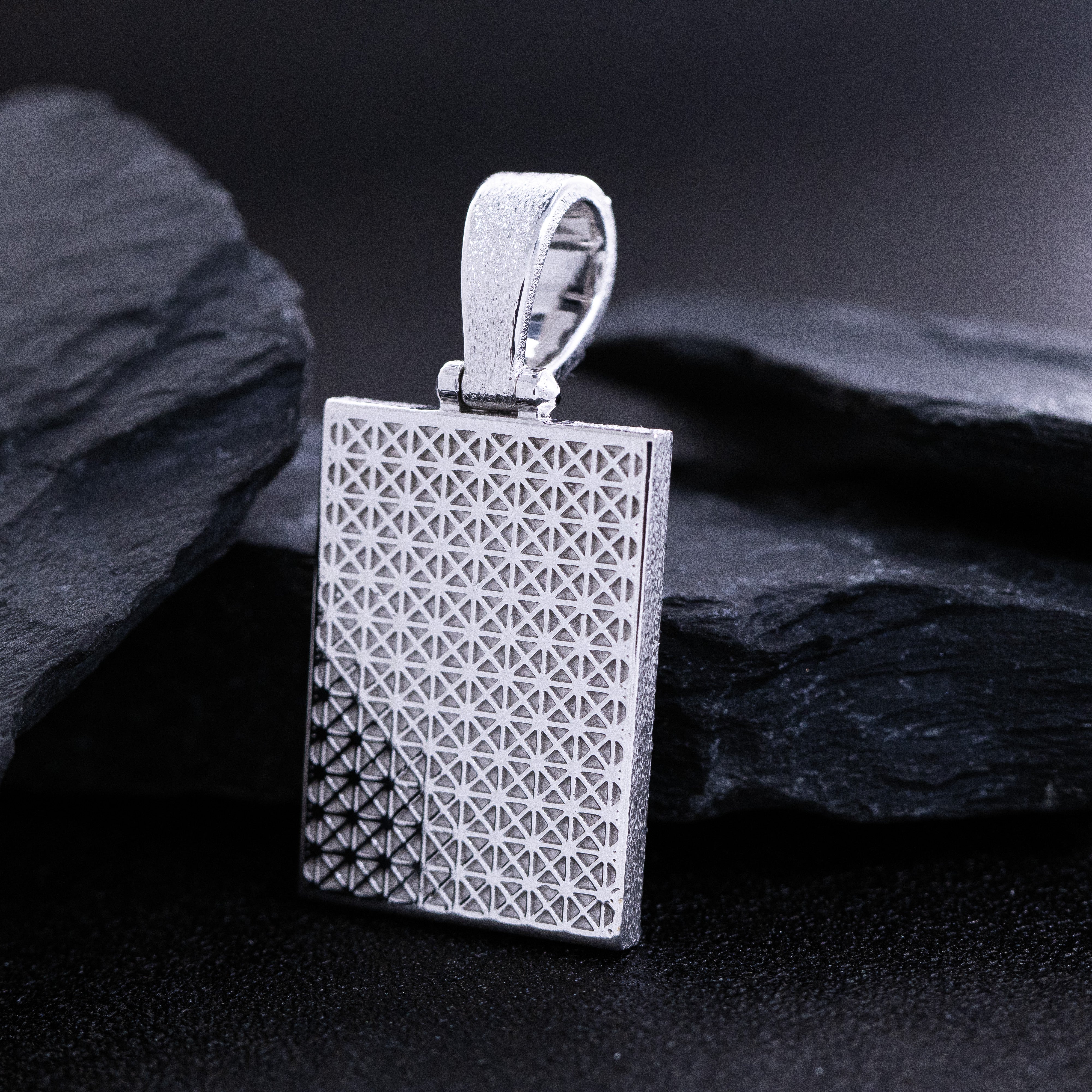 Solid 18k Gold Initial Pendant with Natural Diamonds - Image 8